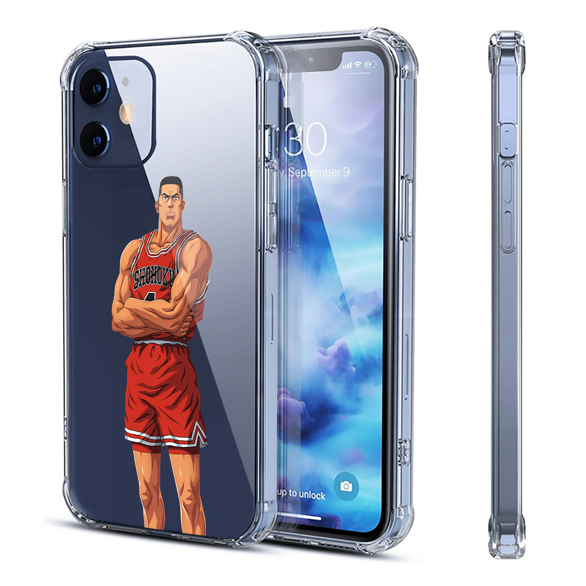 （画像用） SLAM DUNK／スラムダンク 【iPhone 12シリーズ対応】透明スマホケース（クリアソフトケース）